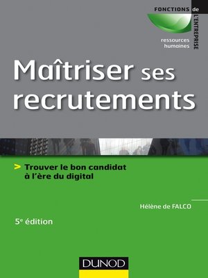 cover image of Maîtriser ses recrutements--5e éd